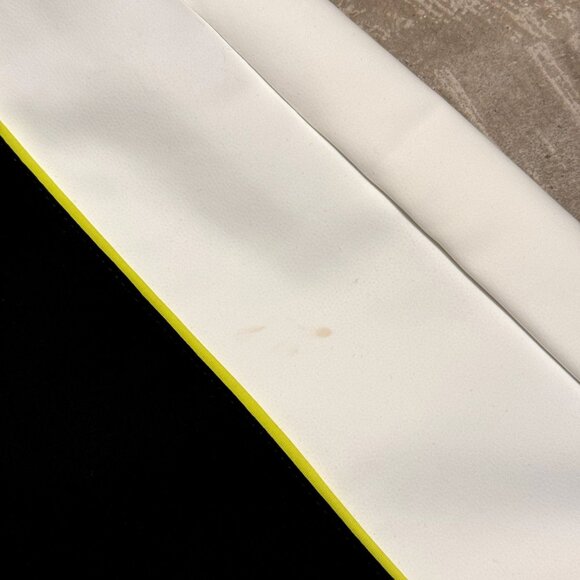 Gigi C Womens Lacey Sporty Black & White Romper With Neon Highlights Size m - Picture 2 of 3